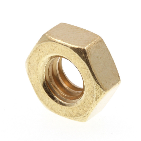 Prime-Line Machine Screw Nut, 1/4"-20, Brass, Brass, 25 PK 9074496